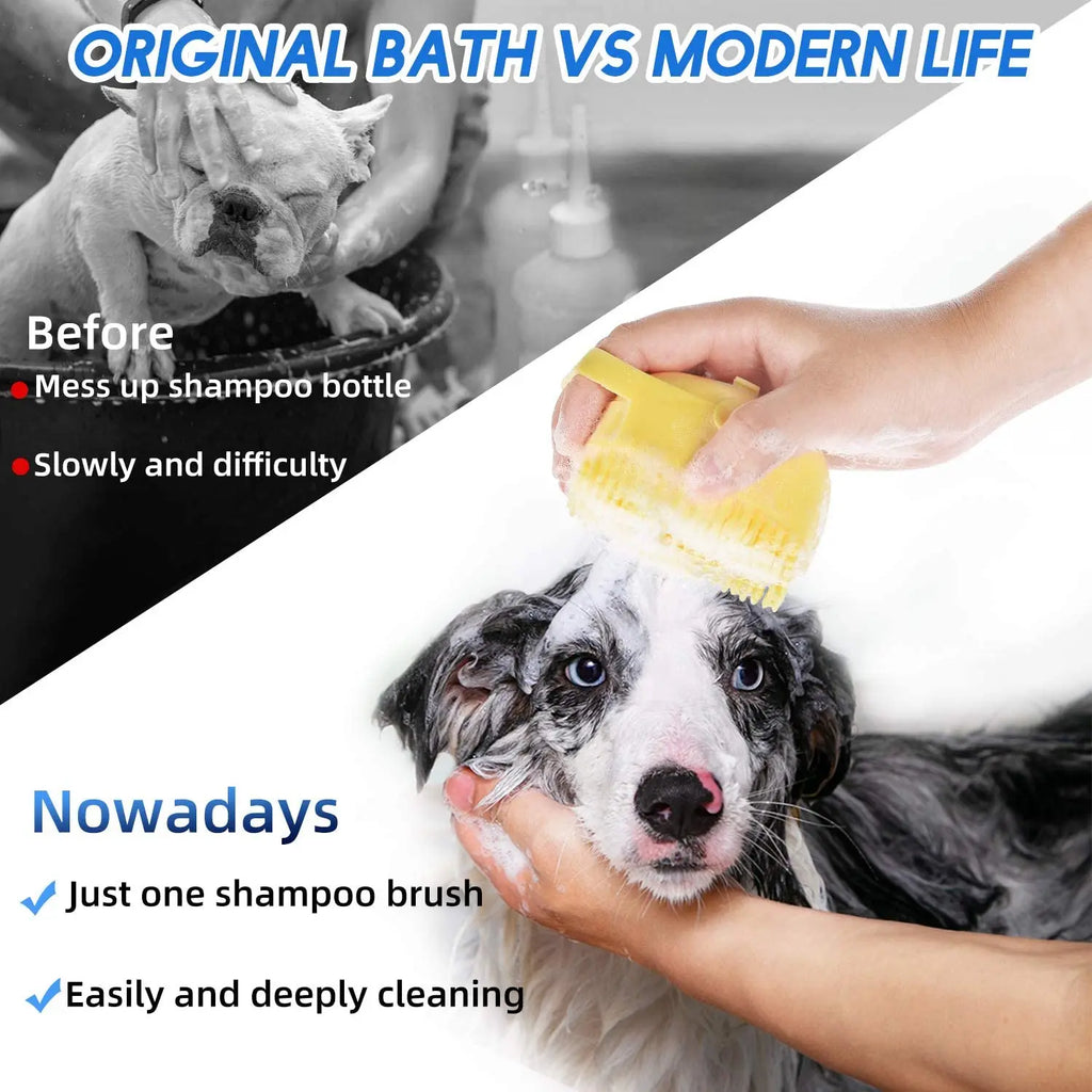 Shampoo Brush 2.7oz for Bathing Short Hair