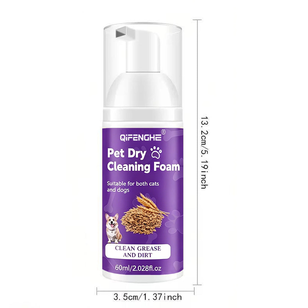Pet Dry Shampoo for Dogs & Cats 60ml