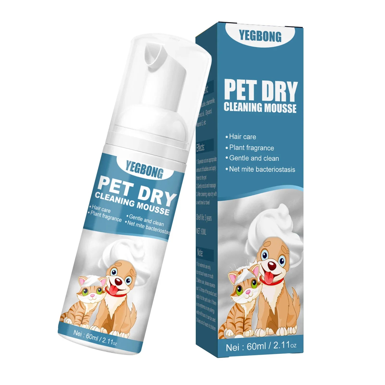 No Rinse Cleaning Mousse For Dogs and Cats