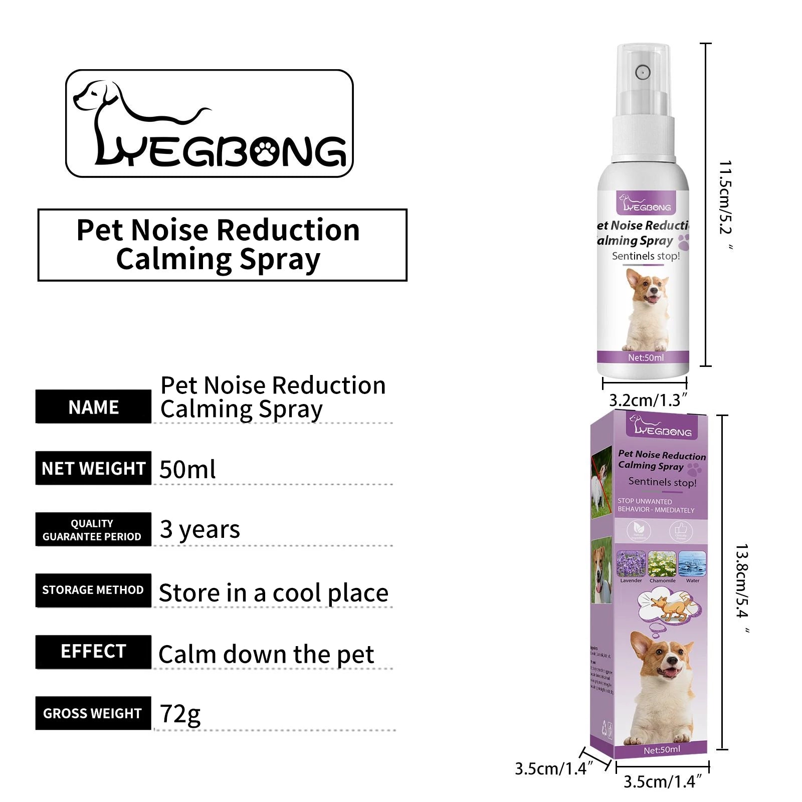 Calming Spray for Dogs 50ml