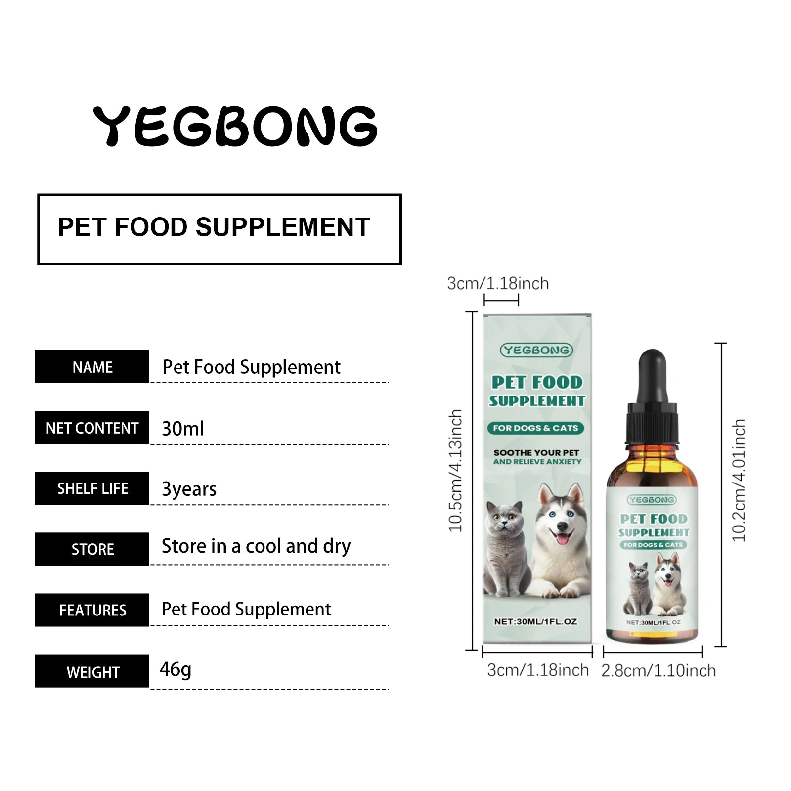 Pet Anxiety-Relief Dietary Supplement