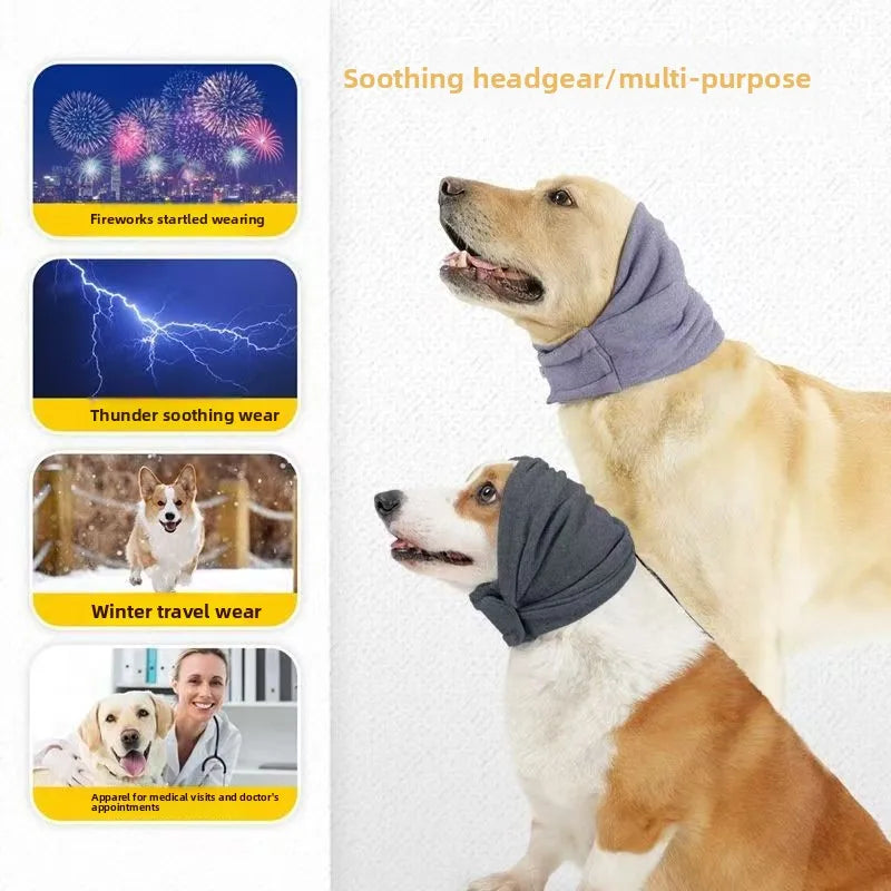 Calming Noise Protection Fleece Ear Covers For Dogs