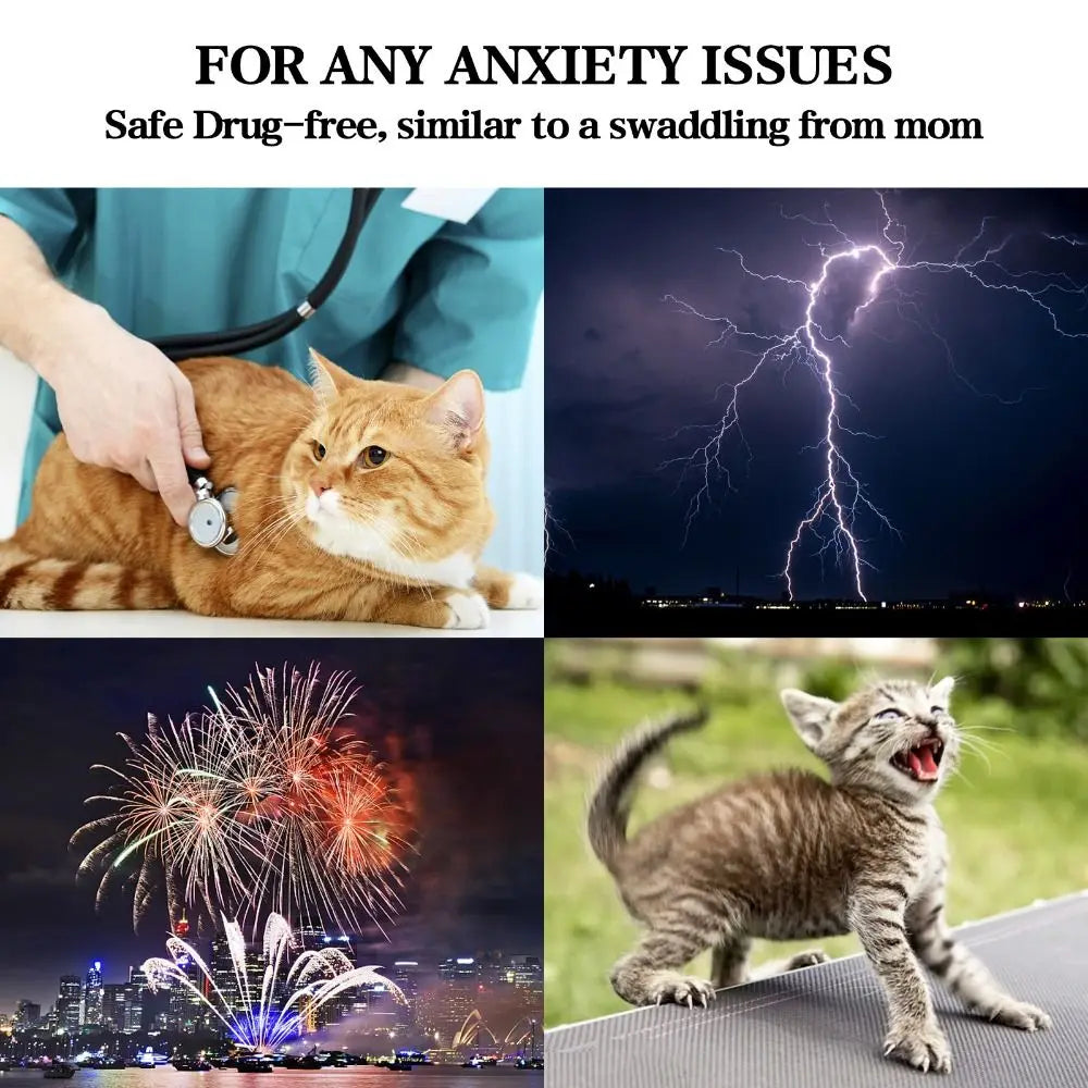 Adjustable Cat Calming Vest