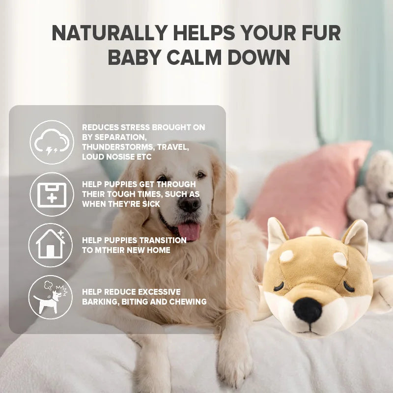 Puppy Heartbeat Stress Relief Plush Toy