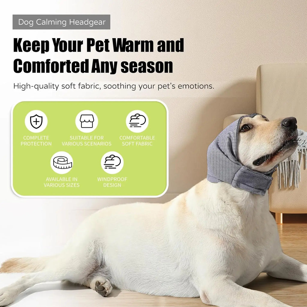 Calming Noise Protection Fleece Ear Covers For Dogs