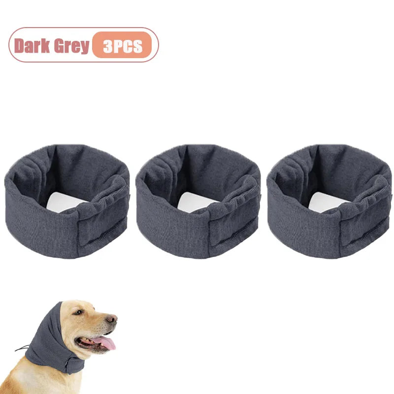 Calming Noise Protection Fleece Ear Covers For Dogs