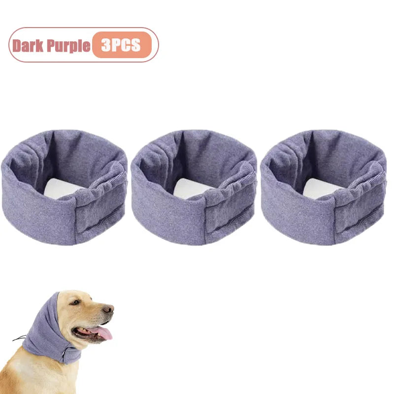 Calming Noise Protection Fleece Ear Covers For Dogs