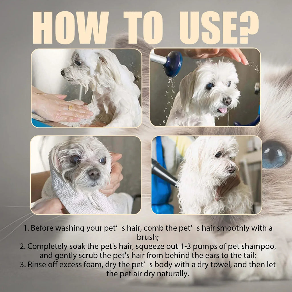 Pet Shampoo Gentle Cleansing Natural Formula